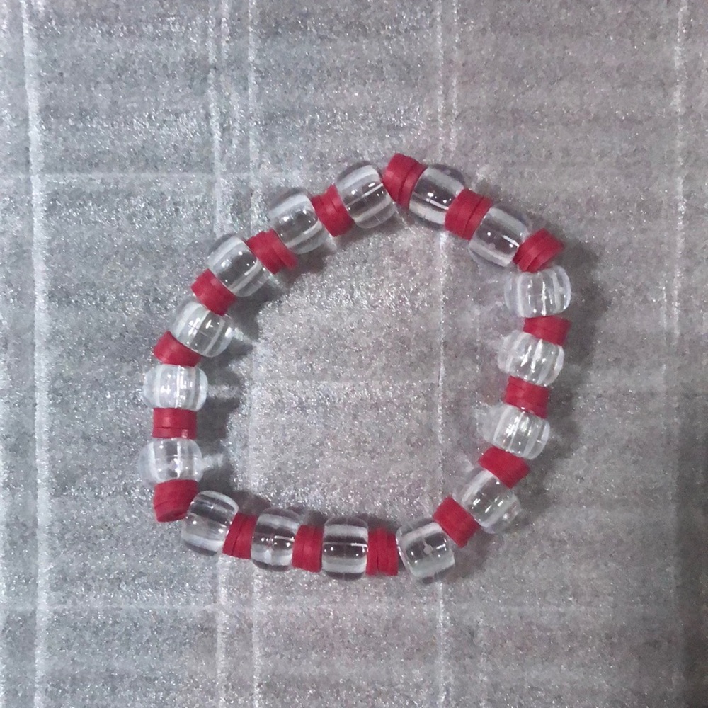 Red And Clear Bracelet